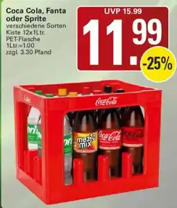 WEZ Coca Cola, Fanta oder Sprite Angebot