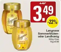 WEZ Langnese Sommerblüten- oder Landhonig Angebot