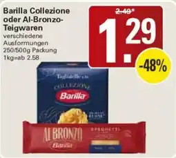 WEZ Barilla Collezione oder Al-Bronzo-Teigwaren Angebot