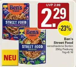 WEZ Ben's Street Food Angebot