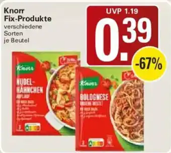 WEZ Knorr Fix-Produkte Angebot