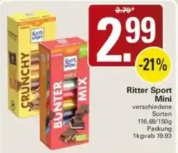 WEZ Ritter Sport Mini Angebot