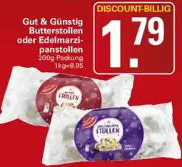 WEZ Gut & Günstig Butterstollen oder Edelmarzipanstollen Angebot