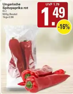 WEZ Ungarische Spitzpaprika rot Angebot