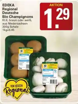WEZ EDEKA Deutsche Bio Champignons Angebot