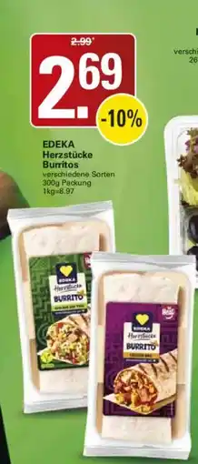 WEZ EDEKA Herzstücke Burritos Angebot