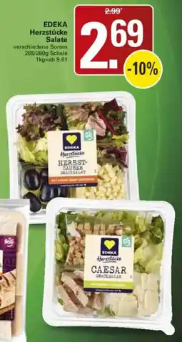 WEZ EDEKA Herzstücke Salate Angebot