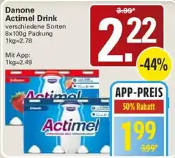 WEZ Danone Actimel Drink Angebot