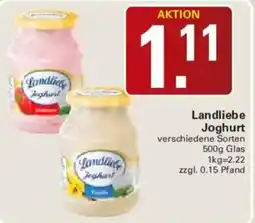 WEZ Landliebe Joghurt Angebot