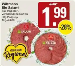 WEZ Wiltmann Bio Salami Angebot