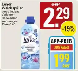 WEZ Lenor Weichspüler Angebot