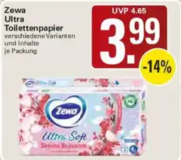 WEZ Zewa Ultra Toilettenpapier Angebot