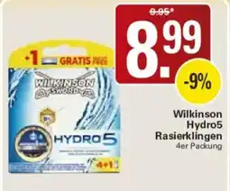 WEZ Wilkinson Hydro5 Rasierklingen Angebot