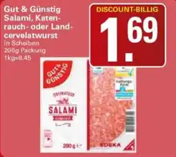 WEZ Gut & Günstig Salami, Katenrauch- oder Landcervelatwurst Angebot