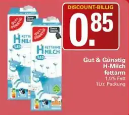 WEZ Gut & Günstig H-Milch fettarm Angebot
