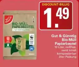 WEZ Gut & Günstig Bio-Müll Papierbeutel Angebot