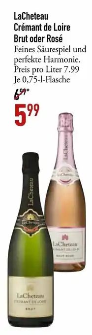 Galeria Markthalle LaChateau Crémant de Loire Brut oder Rosé Je 0,75 L Flasche Angebot