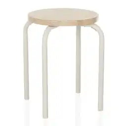 Netto Marken-Discount hjh LIVING Sitzhocker ALRANDA Mitteldichte Holzfaserplatte, Metall ohne Armlehnen Angebot