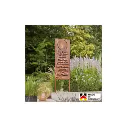 Netto Marken-Discount HOME DELUXE Rost Gartenschild FAMILY - 115 x 45 cm Made in Germany Angebot