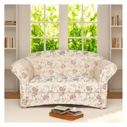 Netto Marken-Discount 2-Sitzer Sofa Loretta, ca. 153 x 83 x 85 cm – Blumenmuster Angebot