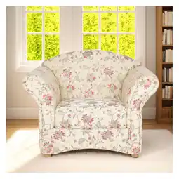 Netto Marken-Discount Polstersessel Loretta, ca. 110 x 84 x 84 cm – Blumenmuster Angebot