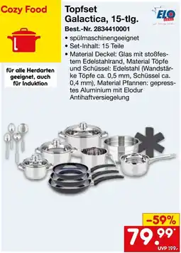 Netto Marken-Discount Topfset Galactica, 15-tlg. Angebot