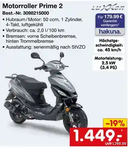 Netto Marken-Discount Motorroller Prime 2 Luxxon Angebot