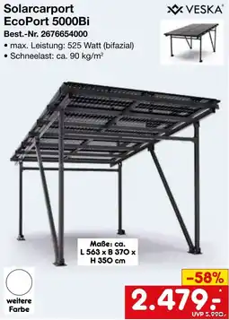 Netto Marken-Discount Solarcarport EcoPort 5000Bi VESKA Angebot