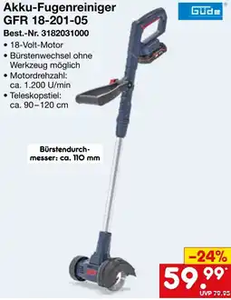 Netto Marken-Discount Akku-Fugenreiniger GFR 18-201-05 Güde Angebot