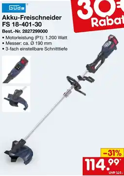 Netto Marken-Discount Güde Akku-Freischneider FS 18-401-30 Angebot