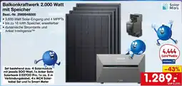 Netto Marken-Discount Balkonkraftwerk 2.000 Watt mit Speicher Angebot