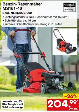 Netto Marken-Discount Benzin-Rasenmäher MS161-46 Scheppach Angebot