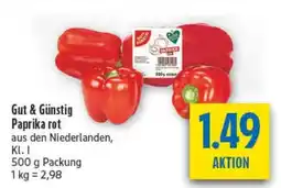 diska Gut & Günstig Paprika rot Angebot