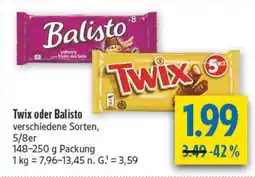 diska Twix oder Balisto Angebot