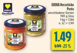 diska EDEKA Herzstücke Pesto Angebot