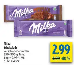 diska Milka Schokolade Angebot