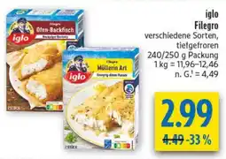 diska iglo Filegro Angebot