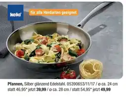 Opti Wohnwelt Pfannen, Silber glänzend Edelstahl Angebot