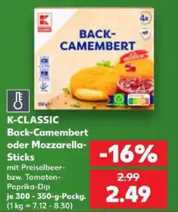 Kaufland K-CLASSIC Back-Camembert Angebot