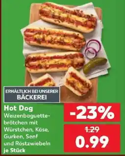 Kaufland Hot Dog Weizenbaguette-brötchen Angebot