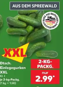 Kaufland Dtsch. Einlegegurken XXL Angebot