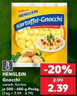 Kaufland HENGLEIN Gnocchi Angebot