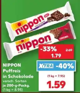 Kaufland NIPPON Pufffreis in Schokolade Angebot