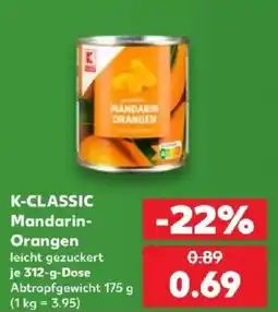 Kaufland K-CLASSIC Mandarinen-Orangen Angebot