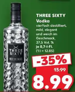 Kaufland THREE SIXTY Vodka Angebot