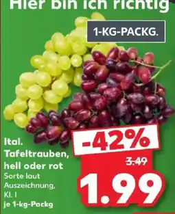 Kaufland Ital. Tafeltrauben Angebot