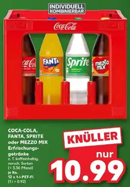 Kaufland Coca-Cola, Fanta, Sprite oder Mezzo Mix Erfrischungsgetränke Angebot
