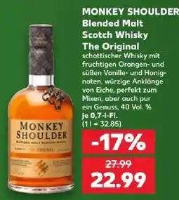 Kaufland MONKEY SHOULDER Blended Malt Scotch Whisky The Original Angebot