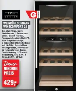Handelshof Caso Design Weinkühlschrank WineComfort 24 Angebot