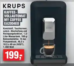 Handelshof KRUPS KAFFEE-VOLLAUTOMAT MY COFFEE EA2004EO Angebot